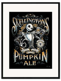 Impresión de arte enmarcada Jack Skellington's Ale