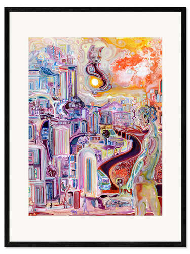 Framed art print The Cat Who Stole the Sun