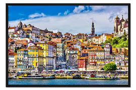 Gerahmter Kunstdruck Altstadt Porto