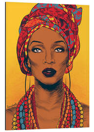 Magnettafel Afrikanische Frau (Detail)