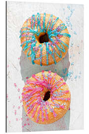 Aluminium print Doughnuts icing