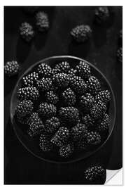 Selvklebende plakat Blackberries shell