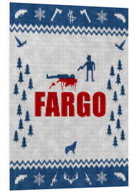 Foam board print Fargo - minimum alternative film TV - knitted look