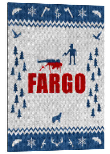 Galleritryk Fargo - minimum alternative film TV - knitted look