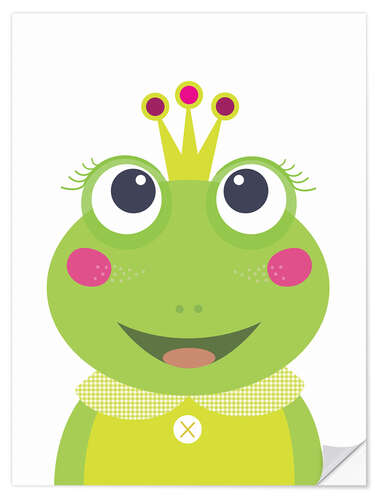 Naklejka na ścianę Princess Frog