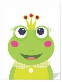 Naklejka na ścianę Princess Frog