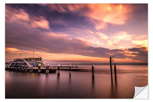 Sticker mural Bodensee Sunset II