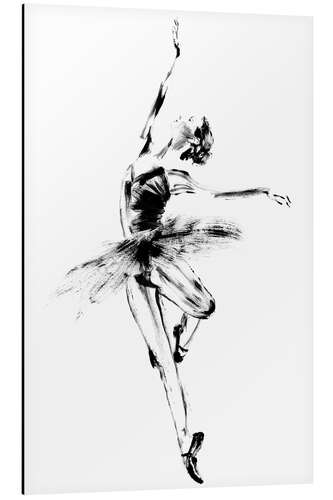 Aluminium print Ballett Pirouette