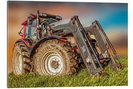 Gallery print Tractor with front loader