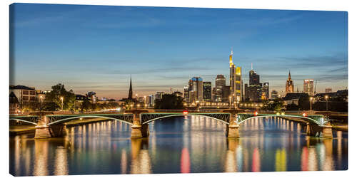 Canvas print Frankfurt Skyline