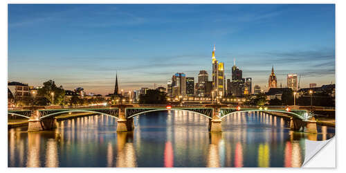 Naklejka na ścianę Frankfurt Skyline