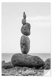 Wall sticker Stone tower on the beach