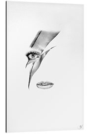 Aluminium print Ziggy Stardust