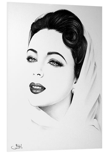 Tableau en PVC Elizabeth Taylor I