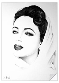 Självhäftande poster Elizabeth Taylor I