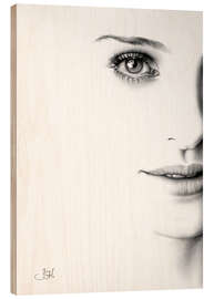 Holzbild Natalie Portman