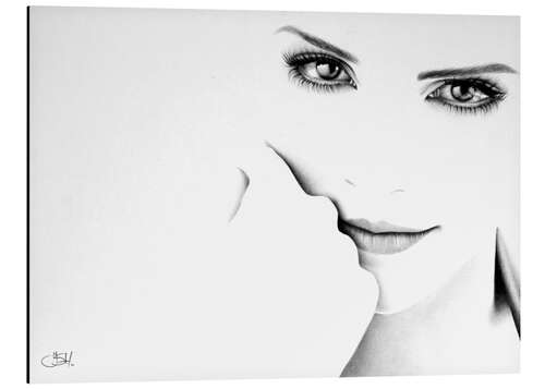 Aluminium print Emma Watson