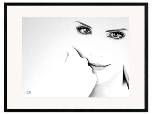 Gerahmter Kunstdruck Emma Watson