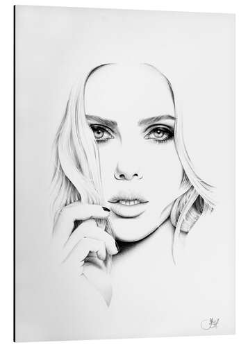 Tableau en aluminium Scarlett Johansson