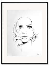 Gerahmter Kunstdruck Scarlett Johansson