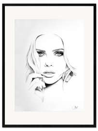 Kunsttryk i ramme Scarlett Johansson