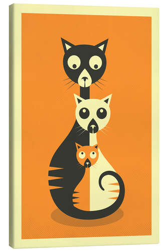 Stampa su tela THREE CATS