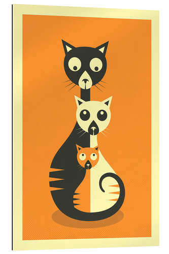 Stampa su plexi-alluminio THREE CATS