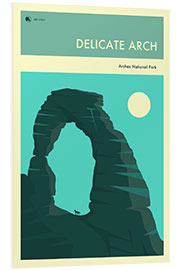 Print på skumplade Delicate Arch