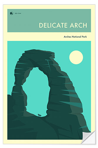 Selvklebende plakat Delicate Arch