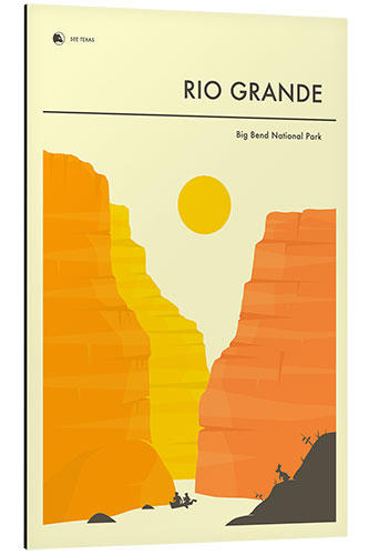 Aluminium print BIG BEND NATIONAL PARK POSTER