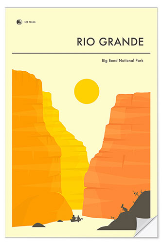 Selvklebende plakat BIG BEND NATIONAL PARK POSTER