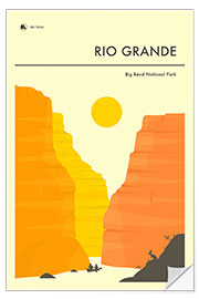 Wall sticker BIG BEND NATIONAL PARK POSTER