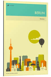 Aluminiumsbilde BERLIN TRAVEL POSTER