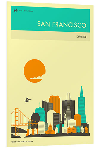 PVC print SAN FRANCISCO TRAVEL POSTER