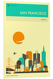 Bilde på skumplate SAN FRANCISCO TRAVEL POSTER