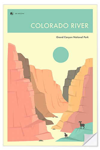 Sticker mural Colorado River, Grand Canyon National Park