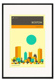 Gerahmter Kunstdruck Boston