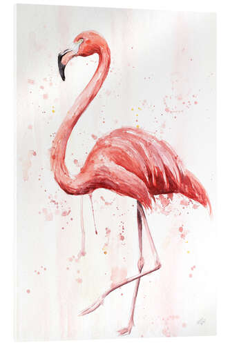 Acrylglasbild Flamingo