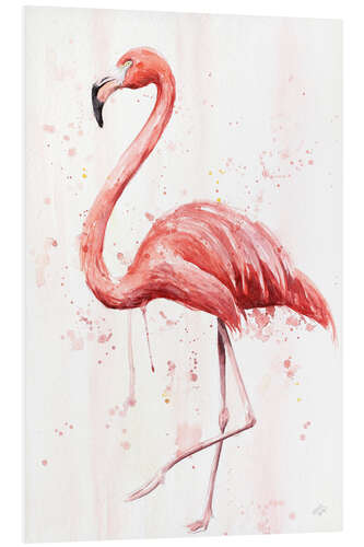 Foam board print Flamingo