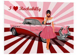 PVC-tavla I love Rockabilly