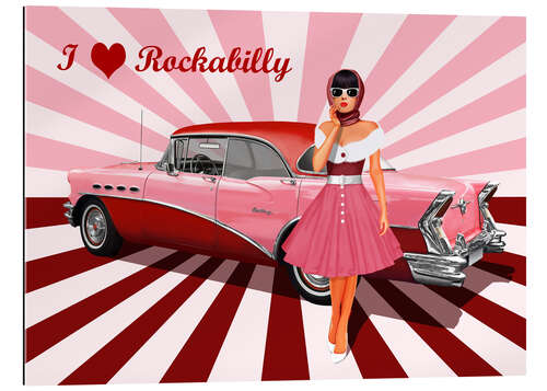 Gallery print I love Rockabilly