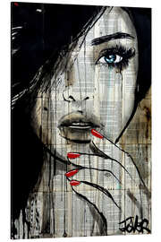 Magnettafel Blaue Augen, rote Nägel