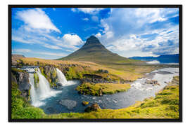 Gerahmter Kunstdruck Kirkjufel in Iceland