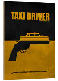 Wood print Taxi Driver