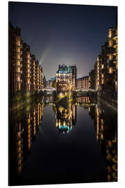 Magnettafel hamburg bei nacht