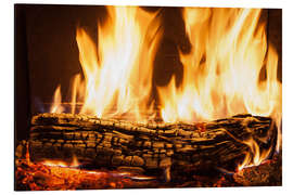 Magnettafel brennender Ast