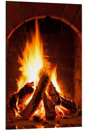 Magnettafel Holz im Kamin