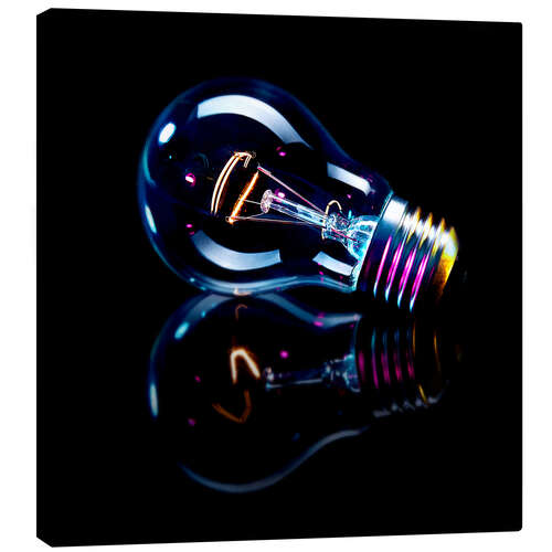 Tableau sur toile Lightbulb with Reflection