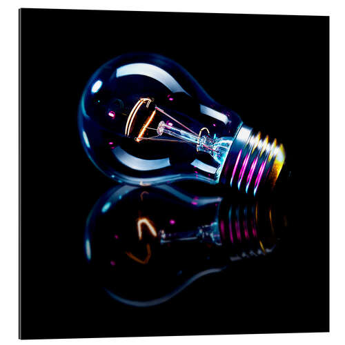 Gallery print Lightbulb with Reflection