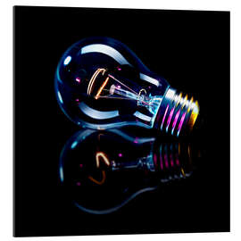 Gallery print Lightbulb with Reflection